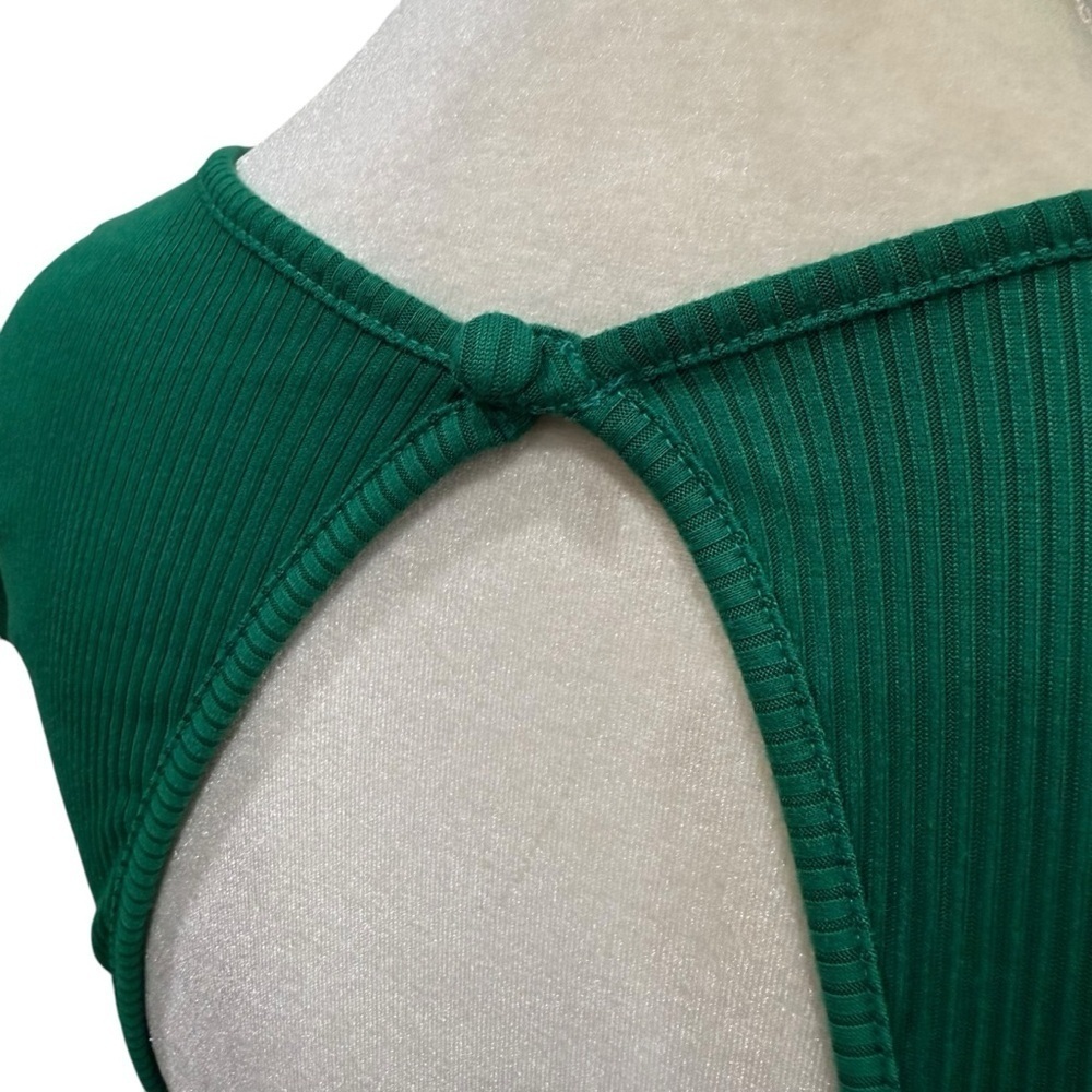 Agua Bendita Ailana Dress Green Maxi Size Medium Cut-Out Midriff NEW $250 - Picture 11 of 15